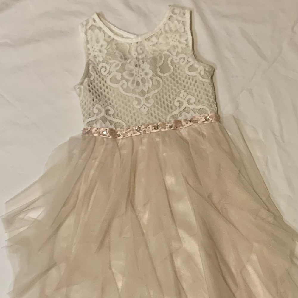 Rare Editions Sleeveless Blush Dress EUC Sz7